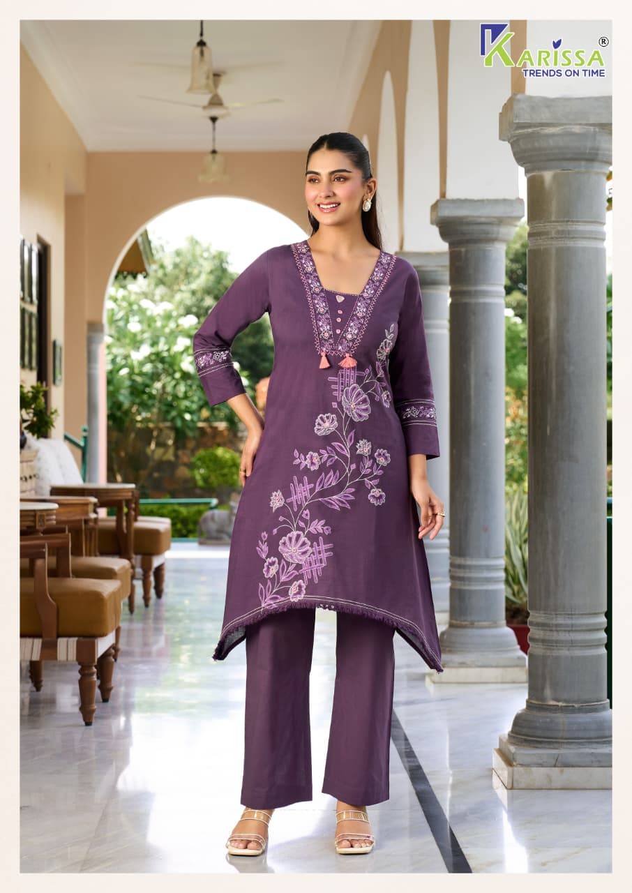 AMRITA  By KARISSA 1201 To 1204 Series Beautiful Festive Suits Colourful premium Bombay cotton co-ord sets At Wholesale Price